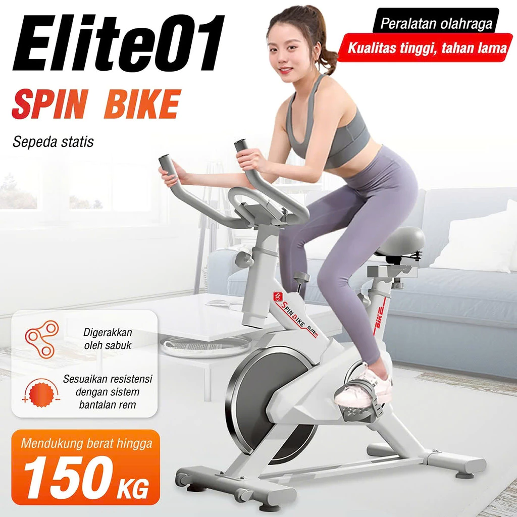 BG - Xe đạp tập thể dục tại nhà, máy tập thể dục Fitness, bánh đà phi 35cm ELITE 01 chỉ có giá đỡ