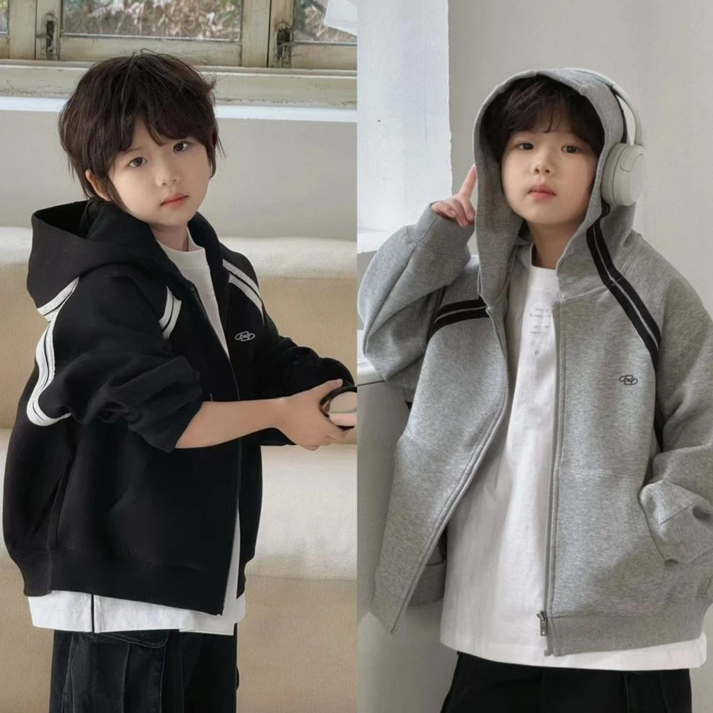 Áo Hoodie Bé Trai Thời Trang Thu Đông – Nỉ Dày Ấm, Form Rộng Cá Tính (Size 120-160)