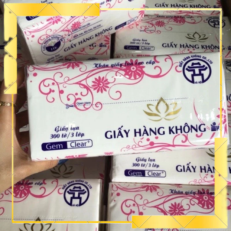 40 gói (loại 1)Giấy ăn lụa cao cấp - khăn giấy rút lụa 1 gói 300 tờ,mềm ,mịn