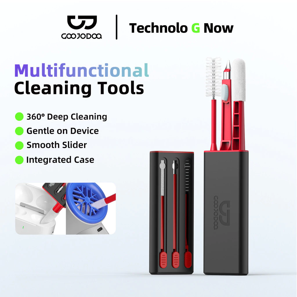 Bộ vệ sinh đa năng ba trong một rỗng GOOJODOQ chổi mềm vệ sinh hiệu quả 360 độ không làm hỏng máy