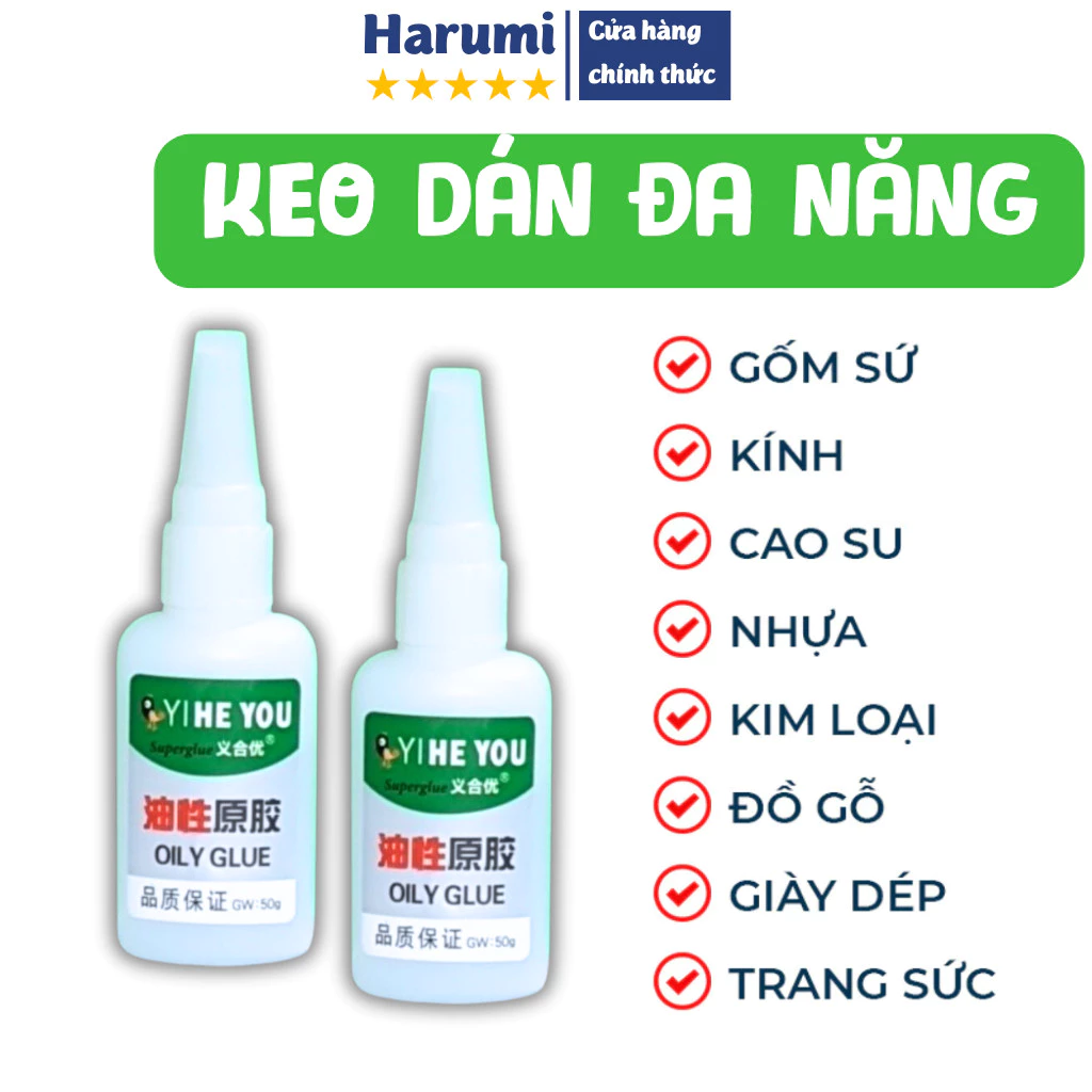 Keo Dán Siêu Dính Đa Năng, Keo Nước Dán Mọi Chất Liệu Cực Mạnh, Keo Dán Giày, Keo 502, Keo Ếch Xanh
