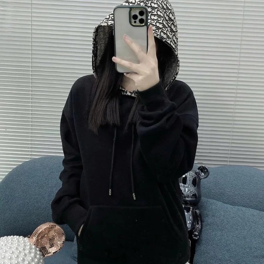 Áo Hoodie Đì O Phối Mũ In Hoạ Tiết Cực Đẹp Nam Nữ Form Rộng Cao Cấp Top Tay Dài