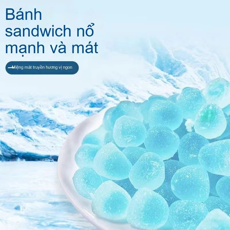 Kẹo bạc hà, kẹo mềm, vị bạc hà, hương vị tươi mát đồ ăn vặt ngon trung quốc