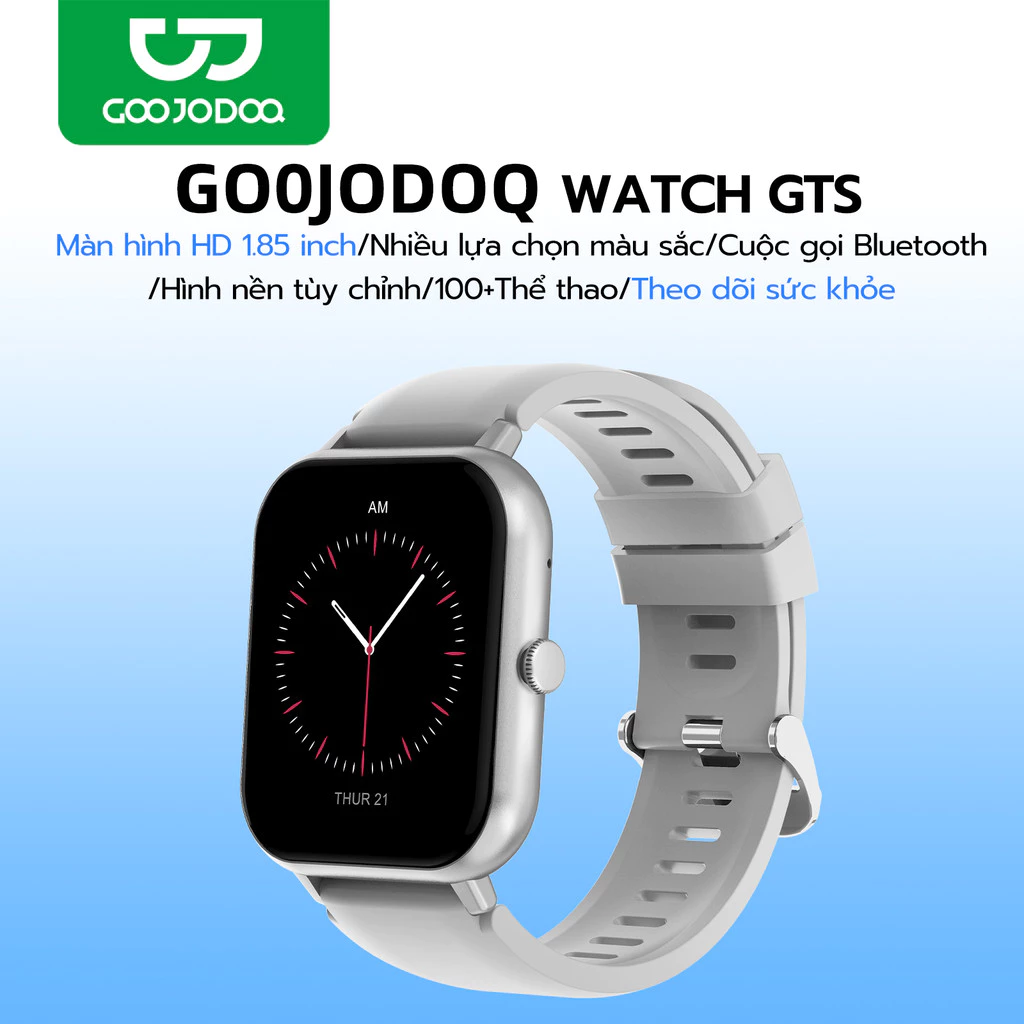 Đồng hồ thông minh GOOJODOQ 2024 màn hình cảm ứng, theo dõi sức khỏe, nhận tin nhắn, chống nước