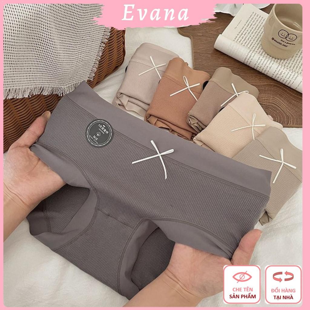 [Q59][Có Size Lớn] Quần Lót Cotton Tăm Kháng Khuẩn Cao Cấp Siêu Thấm Hút Đính Nơ Dễ Thương