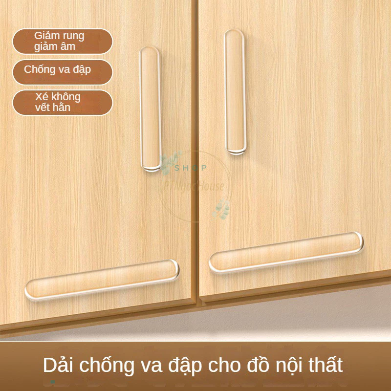 [HÀNG CÓ SẴN] Miếng Dán Chặn Cửa Chống Va Đập, Bọc Tay Nắm Cửa, Dải Đệm Tủ Lạnh