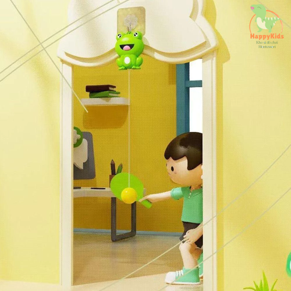 Đồ chơi vận động - Bóng bàn treo tường - rèn luyện phản xạ cho bé