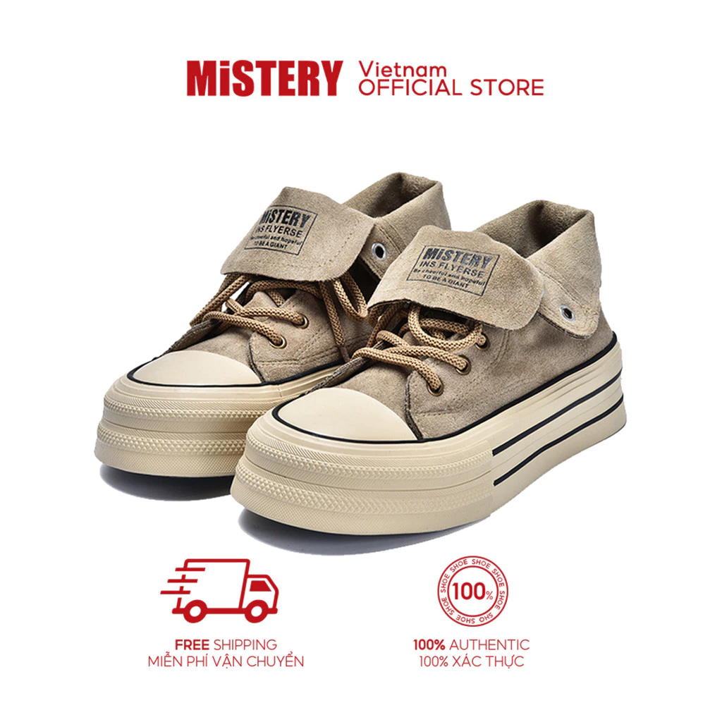MiSTERY Giày Vải Giày Thể Thao Nữ đế Cao 3.5cm MIS-1328