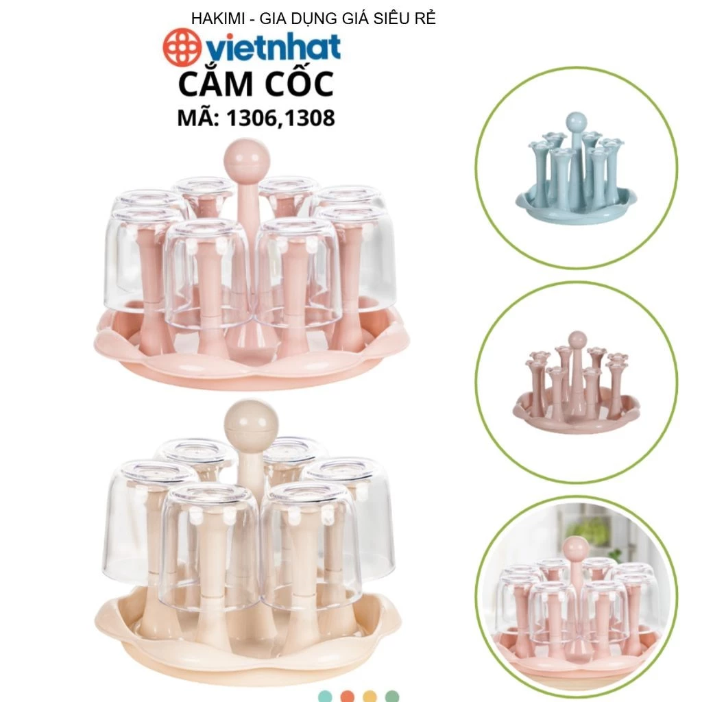 Giadungso Cắm Cốc Hoa 6 cánh 8 cánh Chính Hãng VIỆT NHẬT (Mã 1306,1308) AMIZIN Giadungso12345 Giadungso