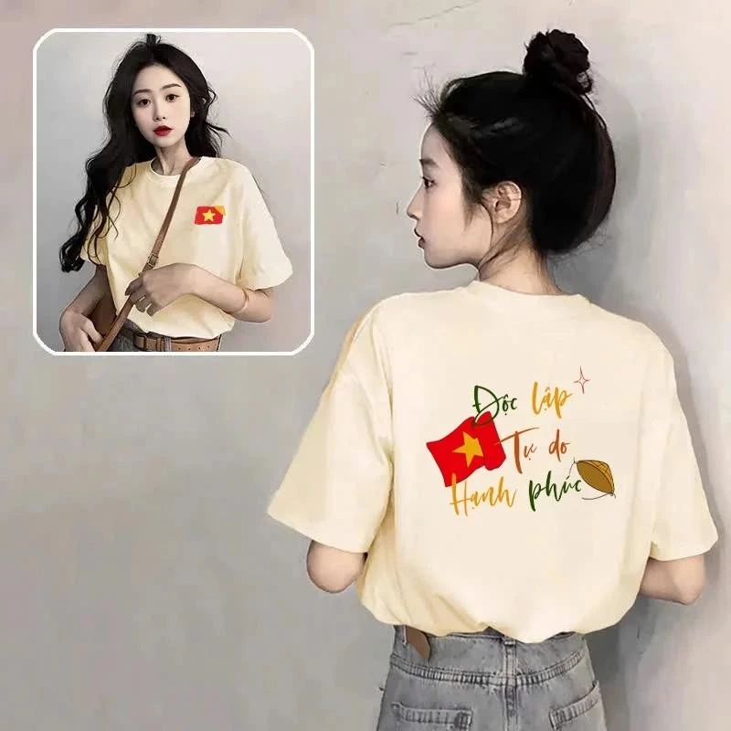 Áo thun ngắn tay DL-TD-HP Việt Nam  áo thun nam nữ unisex hàng đầu,áo phông mùa hè