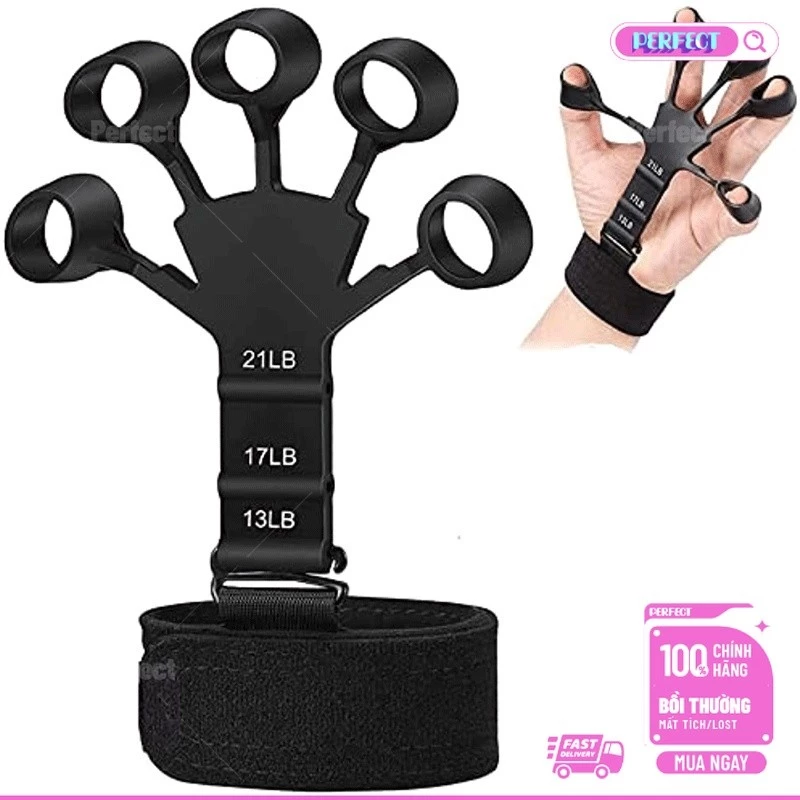 🚀 Dụng Cụ Tập Cơ Tay GRIPOW Bằng Silicone, Đồ Tập Cơ Ngón Tay Cẳng Tay Phục Hồi 3 Mức Độ Kháng Lực
