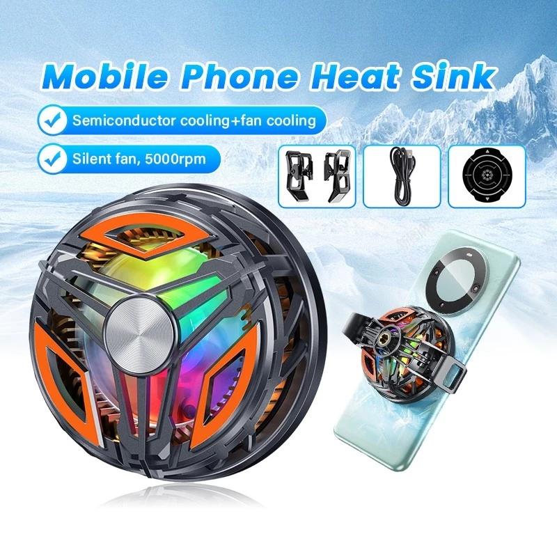 Quạt Tản Nhiệt 15W GT31 Có Kẹp Gắn Sau Điện Thoại Tiện Dụng, Quạt Tản Nhiệt Điện Thoại Sò Lạnh Nam Châm Hít Cực Mạnh