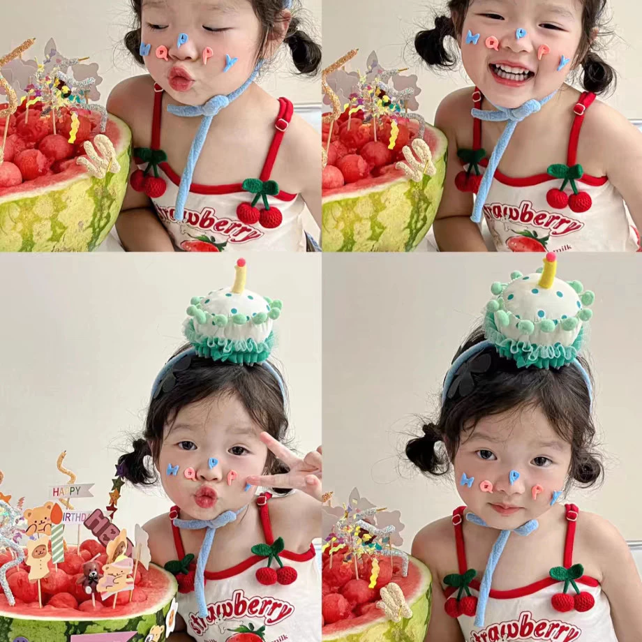 Phụ kiện tóc cho bé 3 màu Lễ kỷ niệm sinh nhật Họa tiết chấm bi dễ thương Dây buộc tóc cho bé Đơn giản Siêu dễ thương Thời trang thực tế Hàng trăm Dây buộc tóc thoải mái cho bé