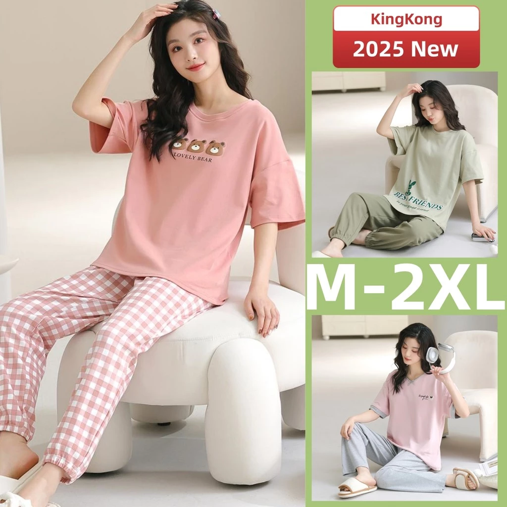Bộ Đồ Ngủ Nữ Cotton Bộ Đồ Ngủ Mùa Hè Tay Ngắn Đồ Ngủ Người Phụ Nữ Rời Mặc Nhà Mỏng
