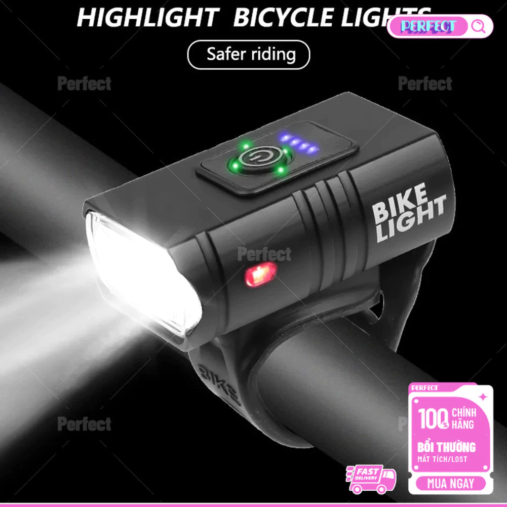 🚀 Đèn pha xe đạp LED chống nước T6 10W 1200LM 6 chế độ USB Sạc xe đạp MTB Đèn trước ngoài trời Đèn Flash