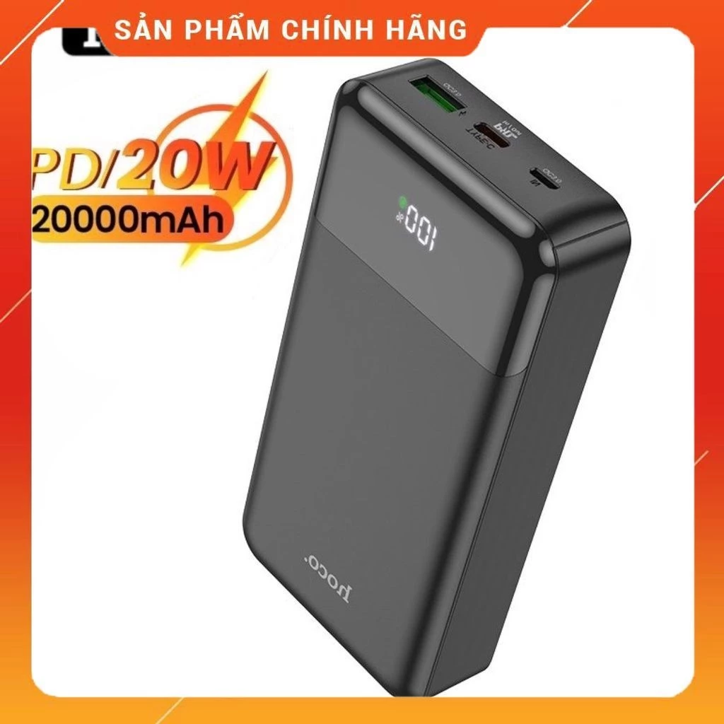 Pin Sạc dự phòng Chính Hãng Sạc nhanh 20w HOCO 20000mAh 10000mAh 30000mah cho các dòng điện thoại