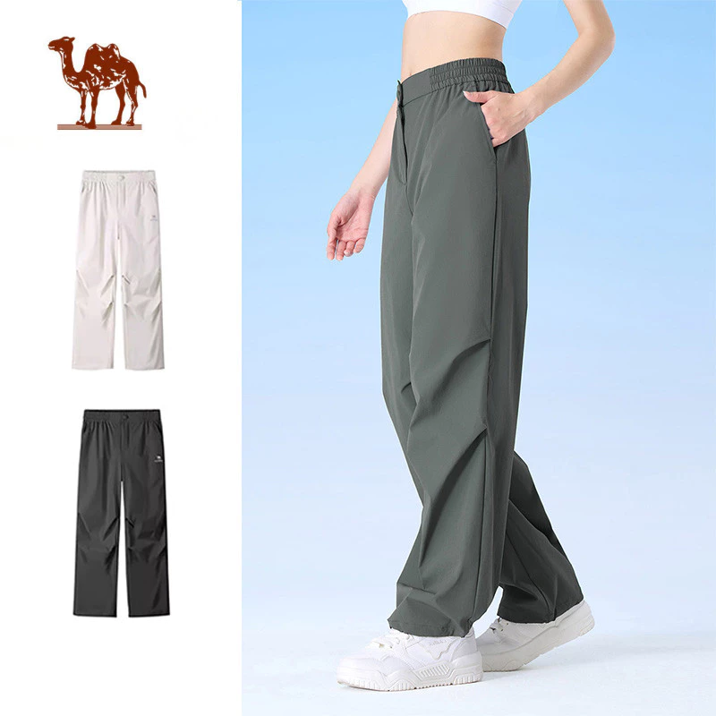 CAMEL CROWN  Quần yếm nữ Đi bộ đường dài ngoài trời mát mẻ Quần nhảy dù bé trai Thanh niên Quần khô nhanh