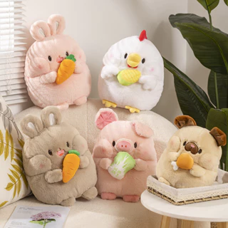 25cm Dễ Thương Chó Mũm mĩm Sang Trọng Đồ Chơi Búp Bê Lợn Dễ Thương Cà Rốt Thỏ Búp Bê