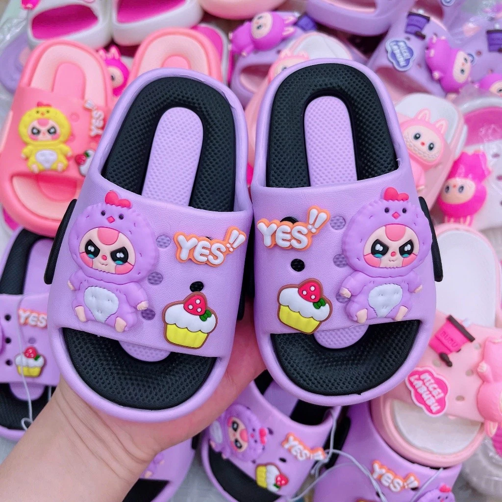 Dép siêu nhẹ Baby Three siêu xinh cho bé gái size 24-35 . Hàng QCCC xịn đẹp . Bé nào cũng mê