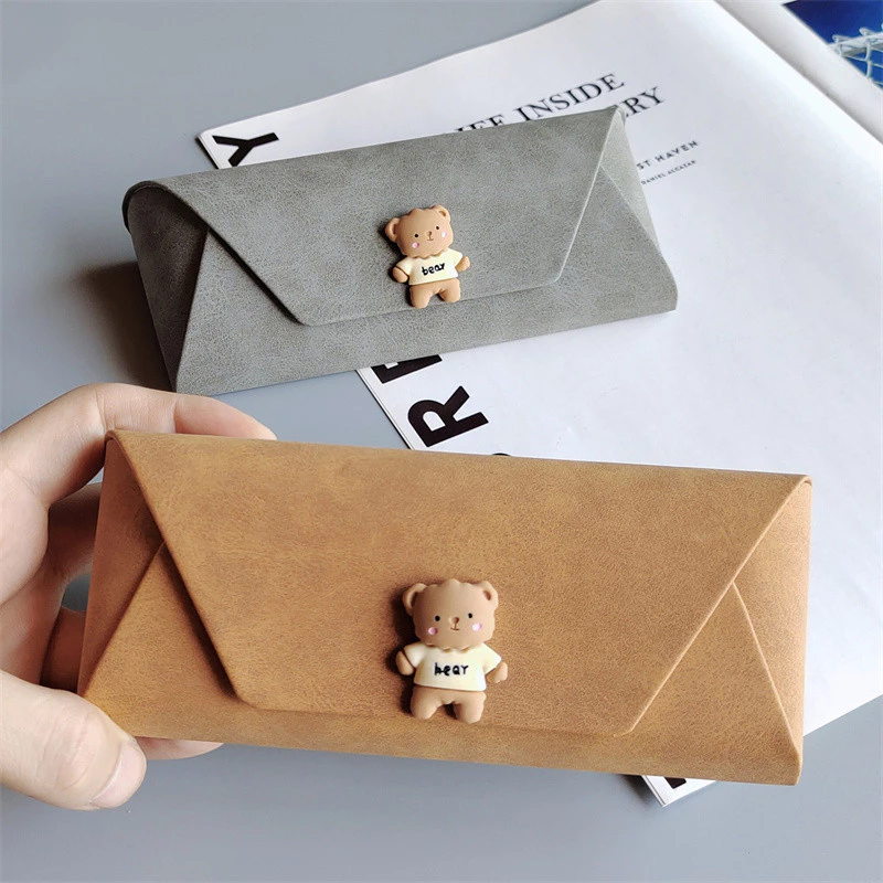 Gấu Dễ Thương Gấu Nhỏ Cô Gái Trái Tim Kính Mát Kính Bảo Quản Sinh Viên Nam Nữ Cận Thị