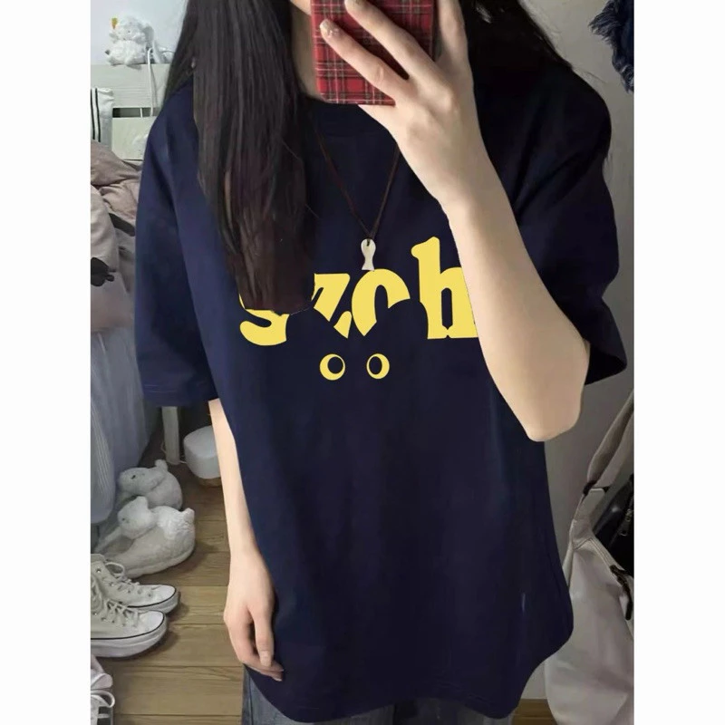 Áo Thun, Áo Phông Mắt Mèo SZOH xanh than oversize nam nữ