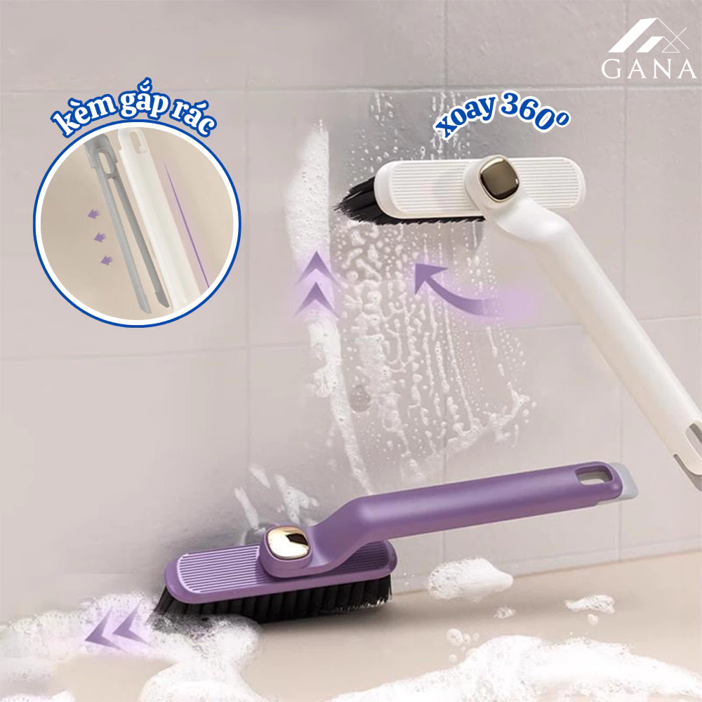 Bàn Chải Xoay 360 Độ Đa Chức Năng, Bàn Chài Chà Sàn Khe Hở, Chổi Lau 360 Độ, Bàn Chải Cọ Rửa, Làm Sạch Mọi Ngóc Ngách