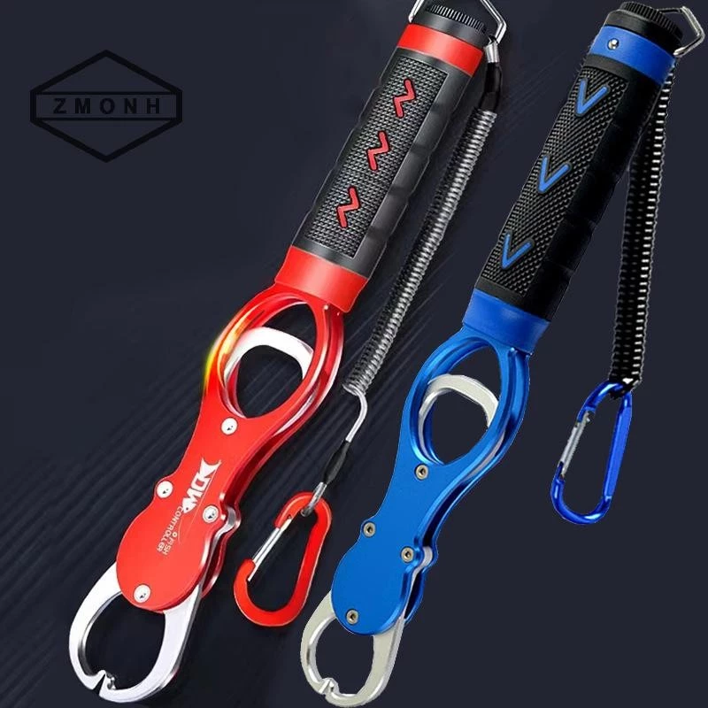 Zmonh Fishing Gripper Lip Grippers Fishing Fish Grabber Tool Kẹp môi có cân nặng Chống rỉ sét cho người mới bắt đầu đam mê câu cá * mới