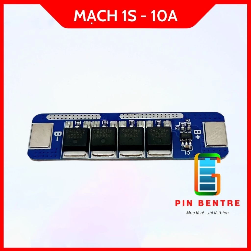 Mạch 1S xả 10A sạc và bào vệ Pin Li-ion 18650,26650... [PBT247]