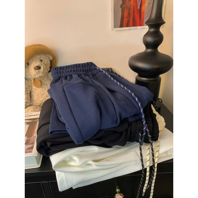 Quần Ống Rộng Trendy Mùa Thu, Đông Có Túi Chất Nỉ Cực Dày Cạp Chun Có Dây Rút Joile_Closet