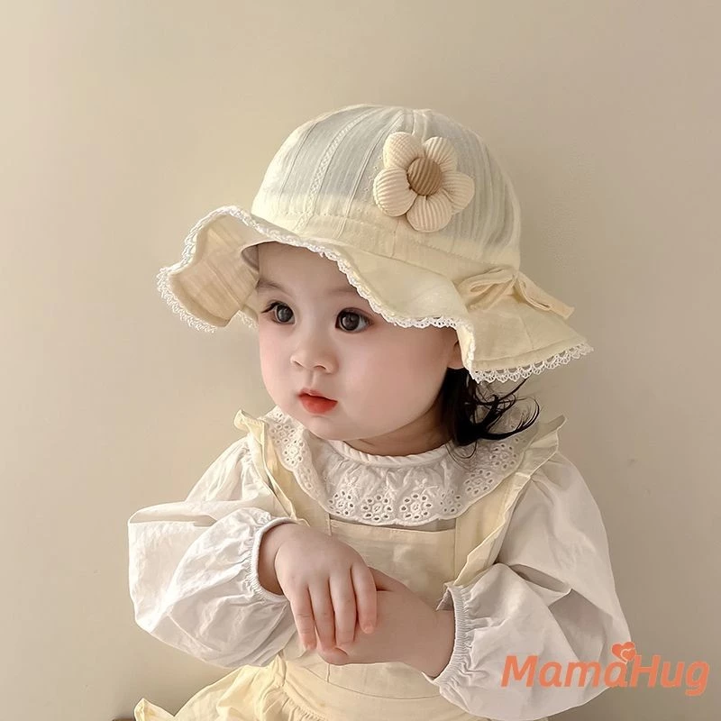 Mũ Chống Nắng Cho Bé Mùa Hè 2026 Cotton Thoáng Khí Hoa Người Cá Nón Dây Đeo Có Thể Điều Chỉnh Bãi Biển Sơ Sinh Ngoài Trời Chụp Ảnh Trang Phục Dễ Thương Đáng Yêu Trẻ Sơ Sinh Cô Gái Đầu Nhẹ