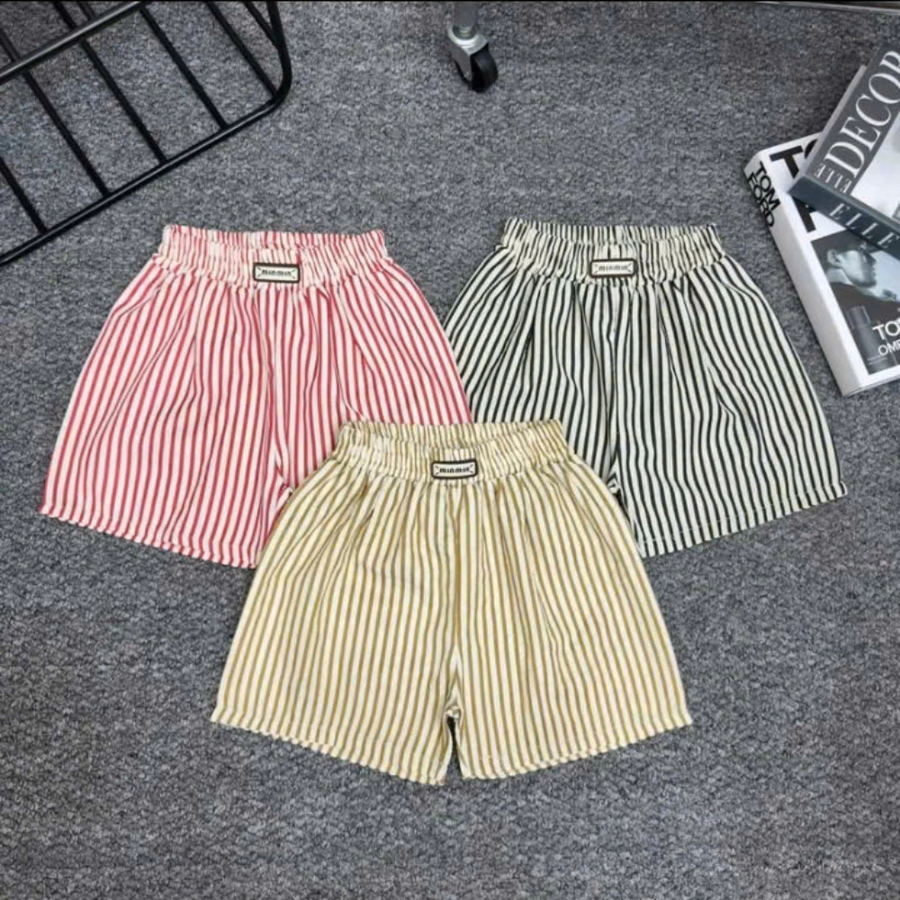 combo 3 chiếc - Quần cộc cho bé, quần short cho bé gái xinh xắn, quần đùi kẻ caro dễ thương size từ 20 đến 40kg