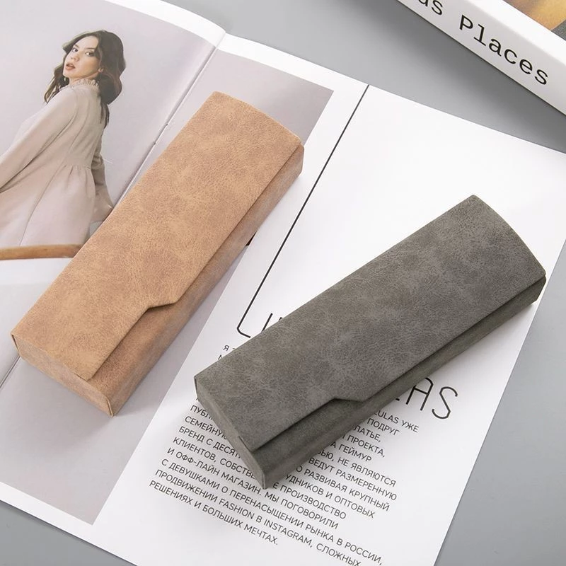 Kính Mát Hộp Đựng Kính ins Hợp Thời Trang Bé Gái Bé Trai Mắt Sáng Tạo Di Động Đơn Giản Chống Áp Lực Retro Văn Học Cao Cấp Lưu Trữ