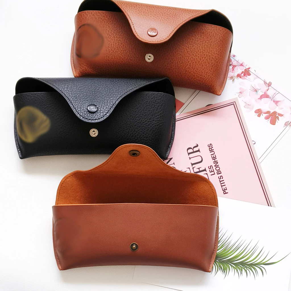 Cổ Qi Chống Áp Lực Độ Ẩm Kính Mát Hộp Bảo Quản Sản Phẩm Mới Cận Thị Kính Túi Da Retro Kính Mát Cao Charac