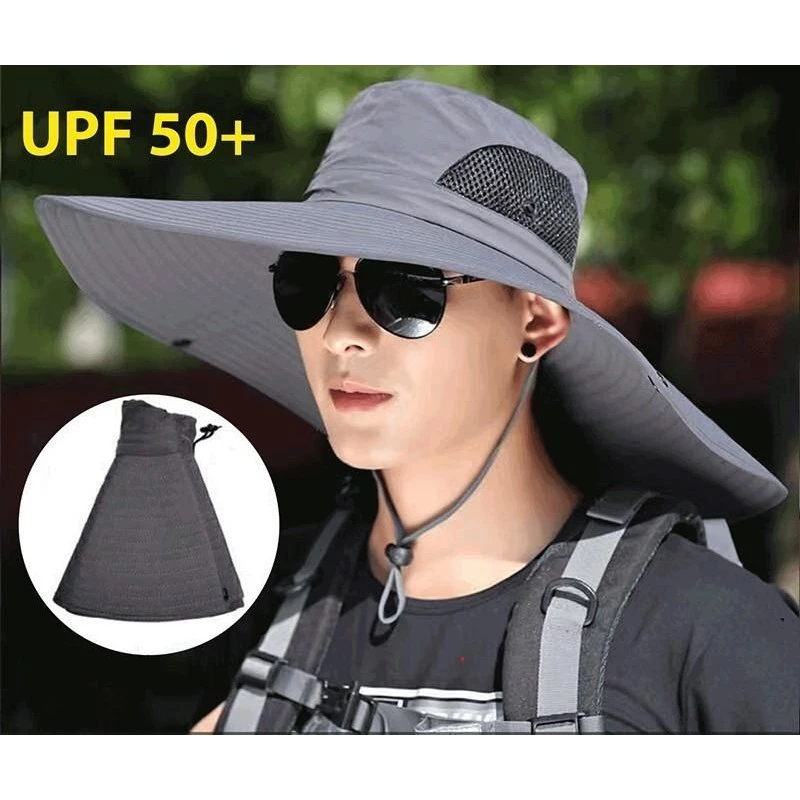 Mũ Tai Bèo Vành Rộng 15cm – Chống Nắng, Chống Nước, Thoáng Khí Cho Nam/Nữ – Thời Trang Du Lịch, Cắm Trại!