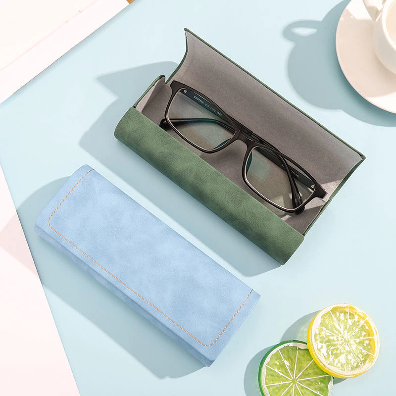 Hộp Đựng Kính Retro Tươi Đơn Giản Phiên Bản Hàn Quốc ins Di Động Nam Nữ Sinh Viên Từ Tính Chống Rơi Chống Áp Lực Kính Mát Hộp Bảo Quản