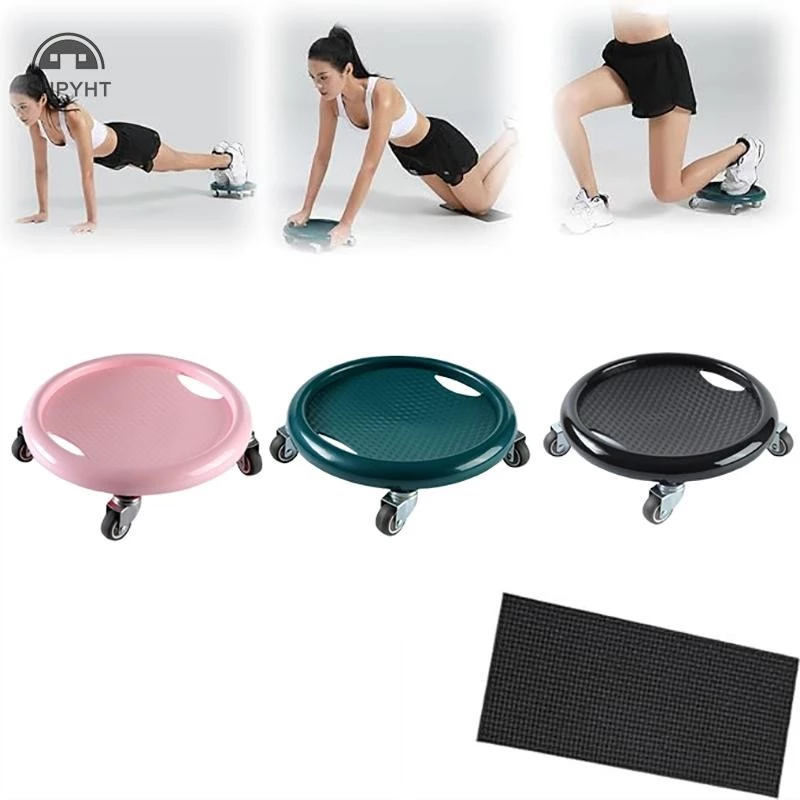 [Shpyht] Bảng bánh xe bụng đa chức năng dành cho nữ có thảm, 360° Xoay, Để Đốt Cháy Mỡ Toàn Thân Phòng Tập Gym Kiểm Soát Trọng Lượng Mới