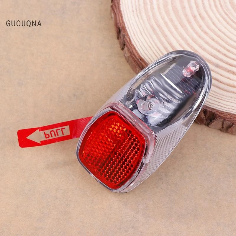 GUOUQNA Đèn hậu Năng lượng mặt trời Đi xe đạp Đèn hậu Đường bộ Xe đạp leo núi Năng lượng mặt trời Đèn hậu đi xe đạp ban đêm An toàn đỏ GUOUqna