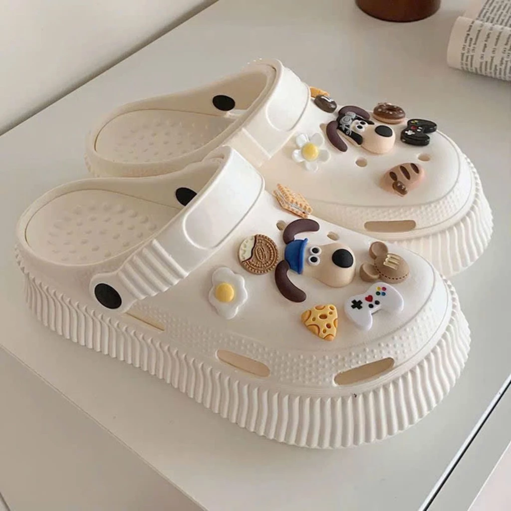 Dép Sục XiXITIAO Chât Liệu Cao Su Mềm-Dép Sục Đế Cao Nữ Phong Cách Hàn Quốc Size 36-41 Giay zep Store