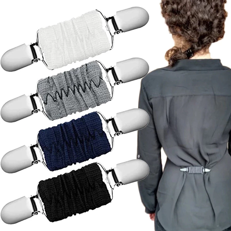Khăn choàng Áo cố định Kẹp co giãn eo hẹp Chống trượt Nút cổ áo Vòng bít Thiết kế vô hình Áo len mùa thu đông S