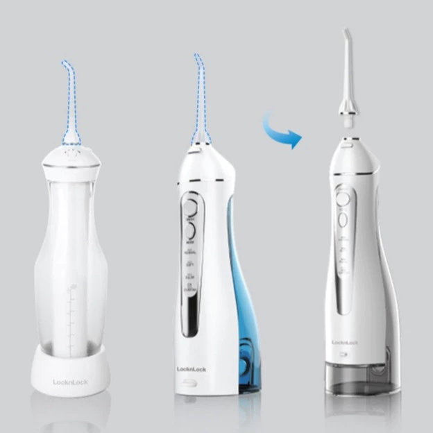 Máy tăm nước Không Dây Kèm Đầu Tăm 4 Chế Độ sử dụng đến 20 ngày ENR166GRY, ENR156BLU,
