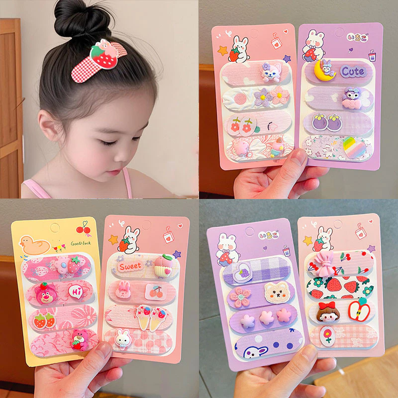 Trẻ Em Bé Gái Nổ Miếng Dán Velcro Tóc Bộ Magic Dán Dính Dán Dễ Thương Que Tóc