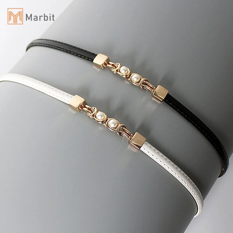 Marbit Nữ Có Thể Điều Chỉnh Thắt Lưng Mỏng Cho Nữ Thời Trang Thiết Kế Phong Cách Skinny Áo Khoác Đầm Thắt Lưng Nữ Mới