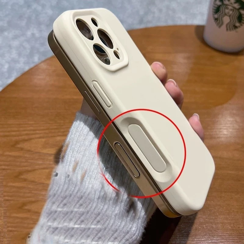 Chìa khóa máy ảnh và nút ảnh 16 series tất cả trong một gói phù hợp với vỏ điện thoại iPhone 16 Plus Pro Max 16p Vỏ bảo vệ chống rơi bằng silicon lỏng Apple
