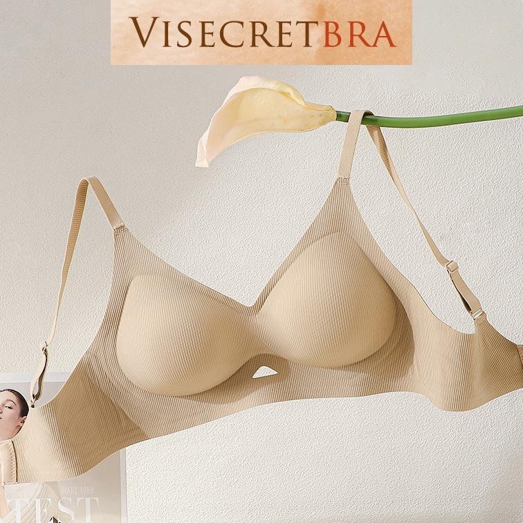 KOL -241050 -- VISECRETBRA Áo Ngực Áo Lót Áo Bra Nữ Chất Su Mỏng Không Gọng Gom Quả Chống Xệ Hạn Chế Ngấn Mỡ Lưng
