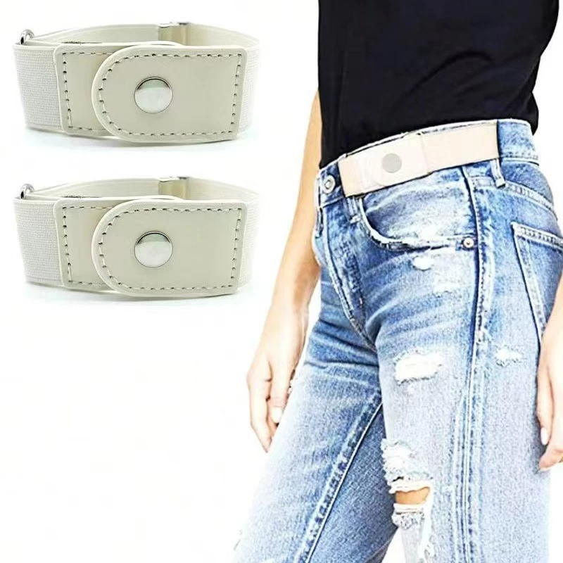 2 Chiếc Nam Nữ Co Giãn Đàn Hồi Thắt Lưng Đàn Hồi Vô Hình Liền Mạch Thiết Kế Quần Điều Chỉnh Eo Lười Nẹp Eo Tiện Dụng Dụng Cụ Không Đấm