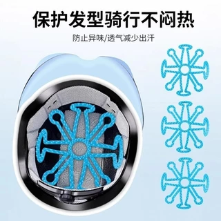 Miếng lót giữ độ phồng tóc, thoáng khí giúp tóc bồng bềnh tự nhiên khi mang nón bảo hiểm