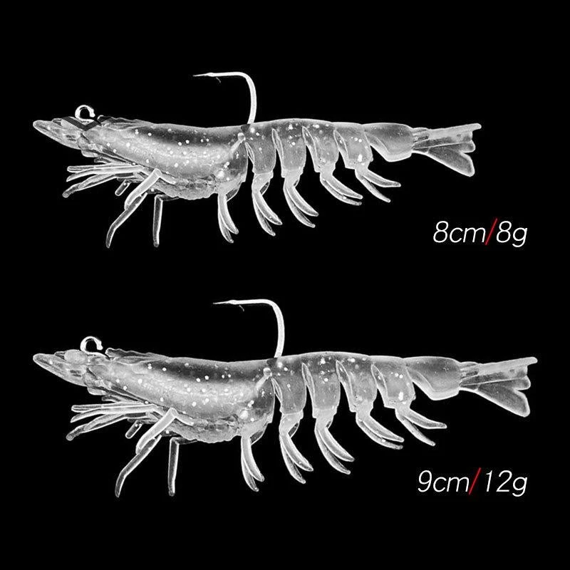 ZMONH Câu cá đúc sẵn Câu cá siêu TPE Bass, cá Crayfish mềm sống động như thật, Mồi câu cá không cỏ dại cho Crapepie Walleye * mới