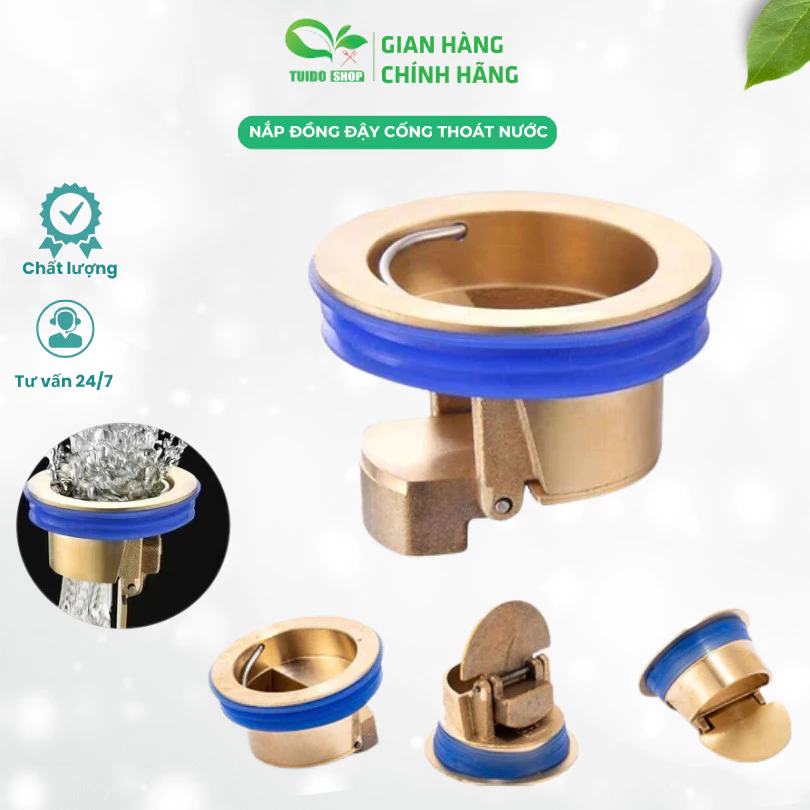 Nắp đồng đậy cống, lõi thoát sàn, phễu chống bốc mùi, chống côn trùng - TUIDO SHOP