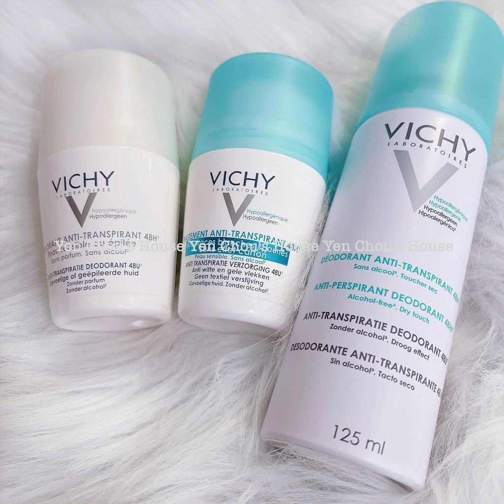 Khử mùi VICHY- Dạng Lăn 50ml, Xịt 125ml