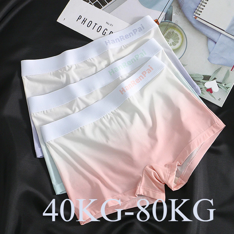 [Quần lót nữ] Quần short boxer mỏng gradient lụa băng mới